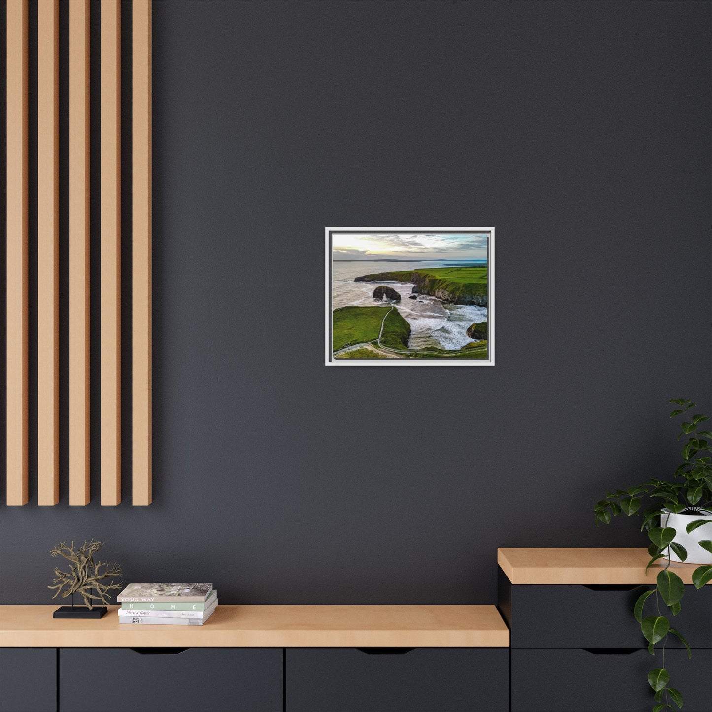 Virgin Rock Matte Canvas, Framed (Multi-color)