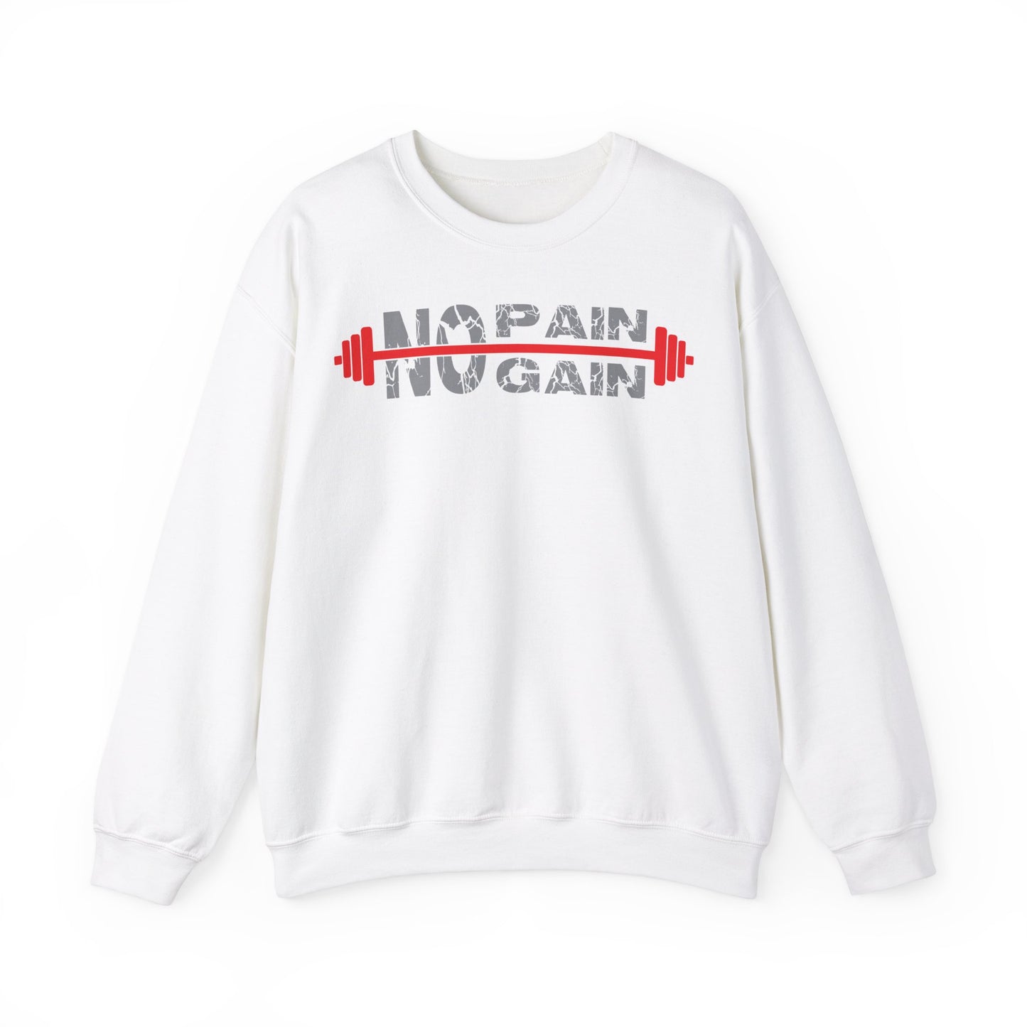 No Pain No Gain Sweatshirt – Fitness Motivation Crewneck for Athletes
