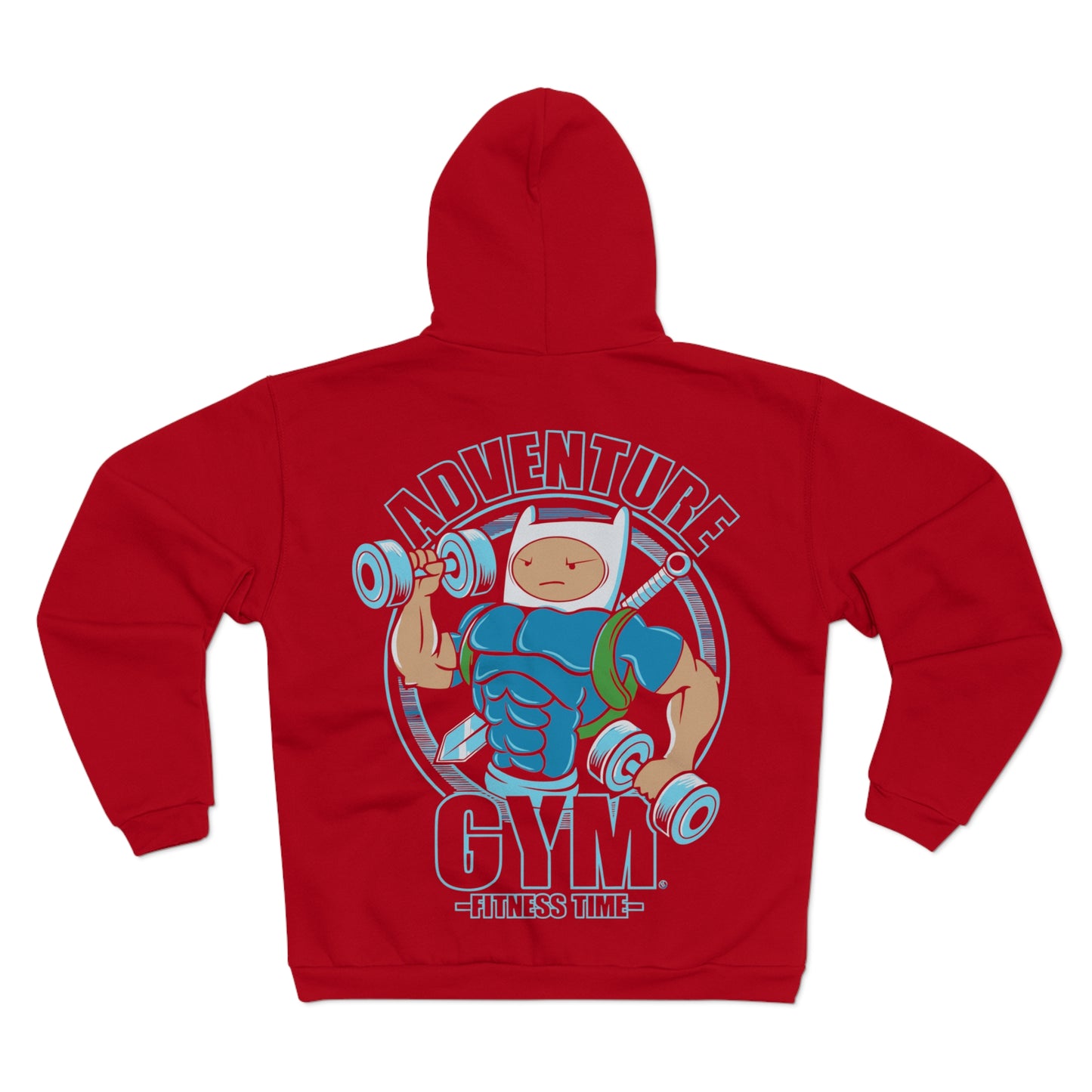 Adventure Gym Unisex Hooded Zip Sweatshirt - Fitness Enthusiast Hoodie