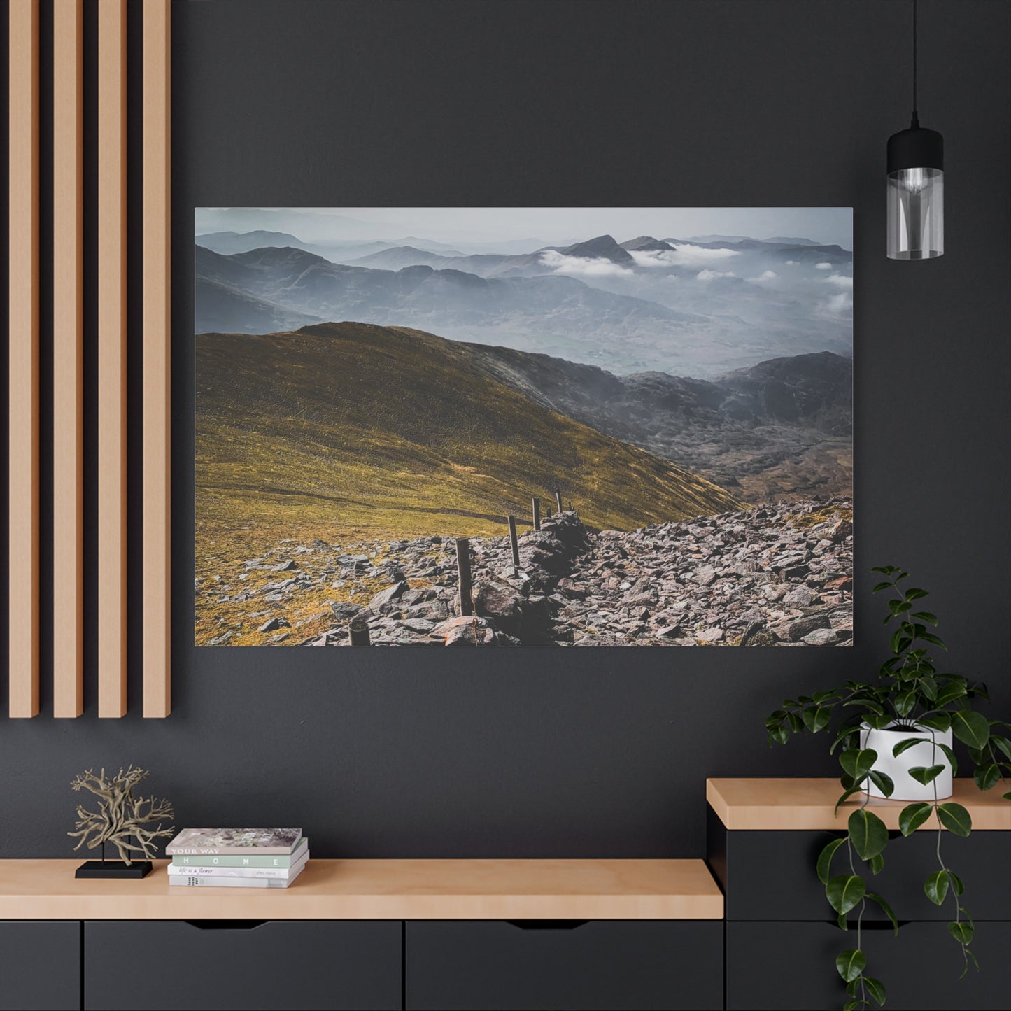 Wall in Mountains Matte Canvas, Stretched, 1.25"