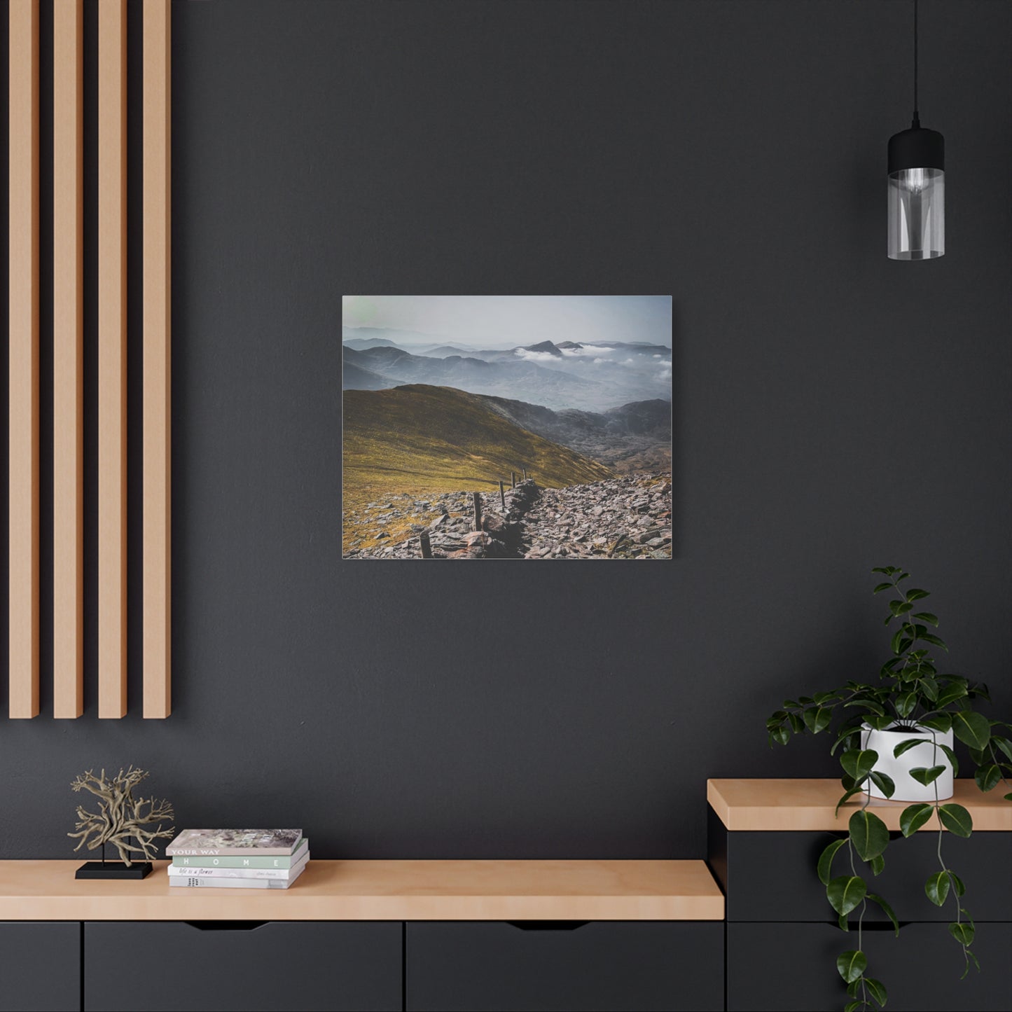 Wall in Mountains Matte Canvas, Stretched, 1.25"