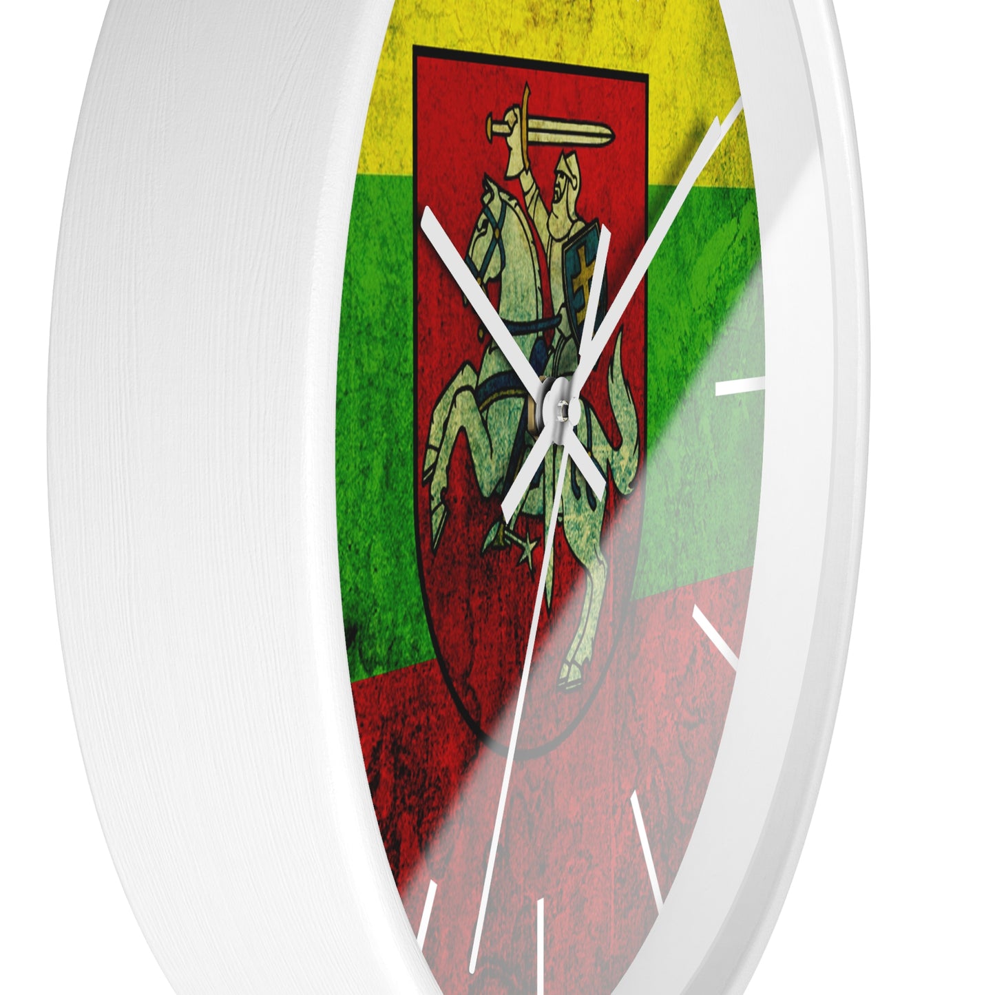 Lithuanian Heritage Wall Clock - Vintage Flag Design