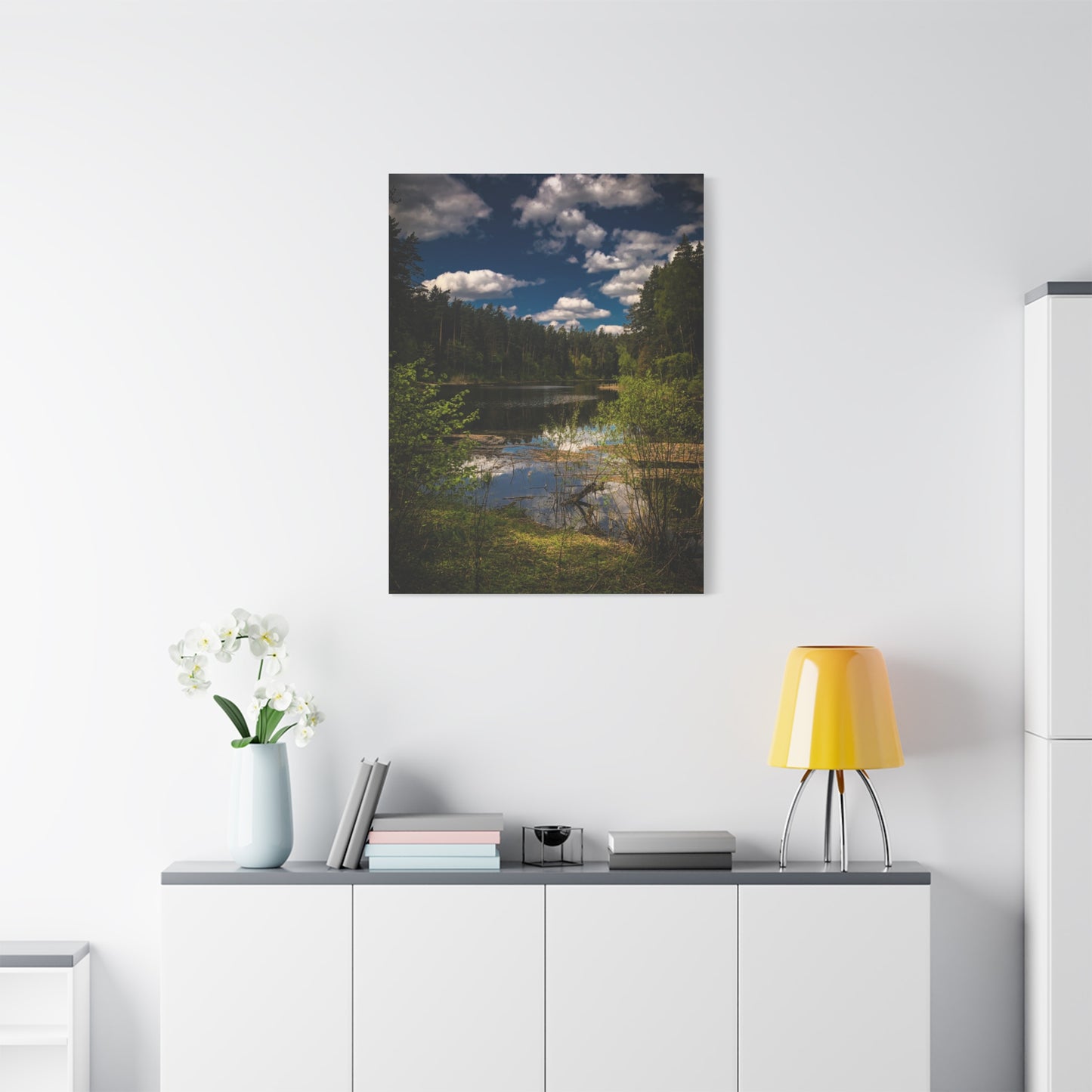 Vilnius Lake, Lithuania Matte Canvas, Stretched, 1.25"