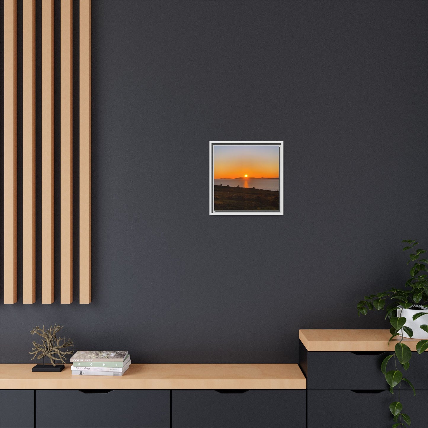 Sunset Ring Of Kerry Matte Canvas, Framed (Multi-color)