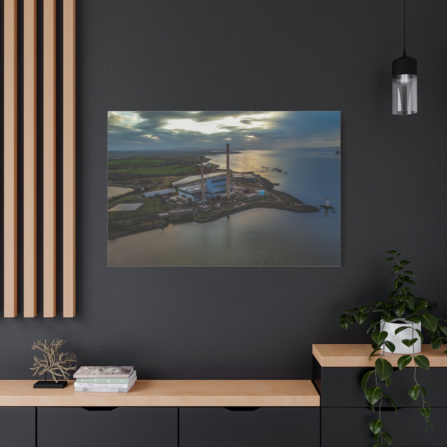 Tarbert Power Station Matte Canvas, Stretched, 1.25"