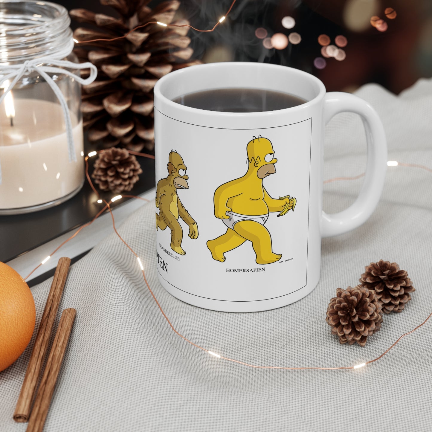 Humorous Evolution Ceramic Coffee Mugs - 11oz & 15oz - Perfect Gift for Science Lovers