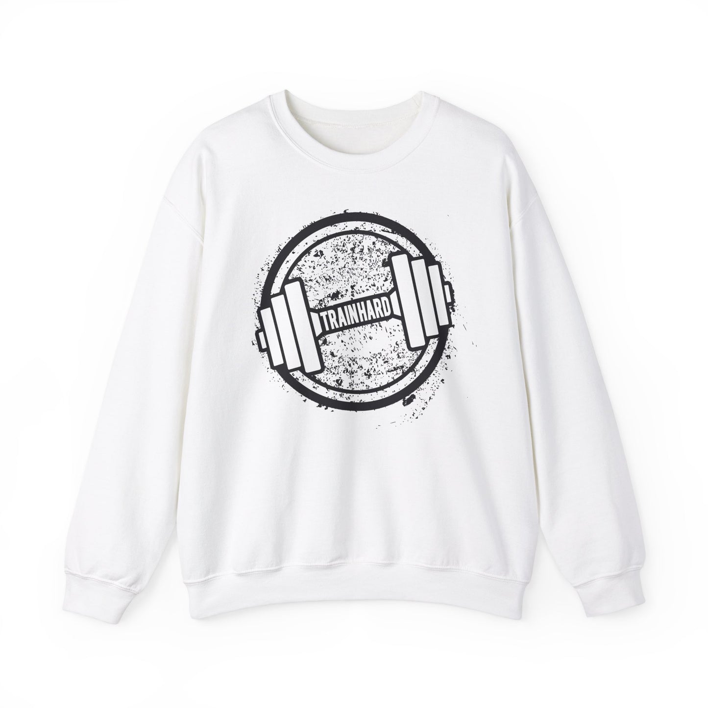 Train Hard Gym Sweatshirt - Unisex Heavy Blend™ Crewneck for Fitness Enthusiasts