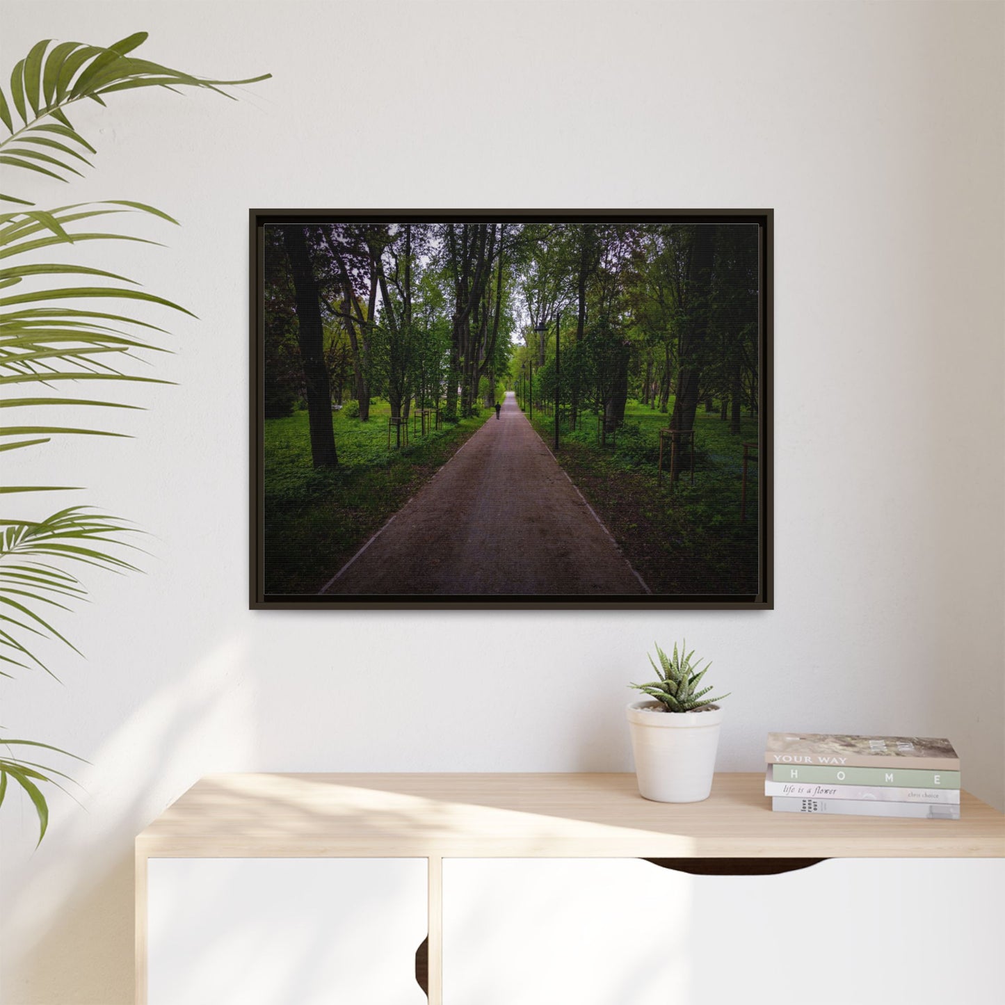 Zagares Park Matte Canvas, Framed (Multi-color)