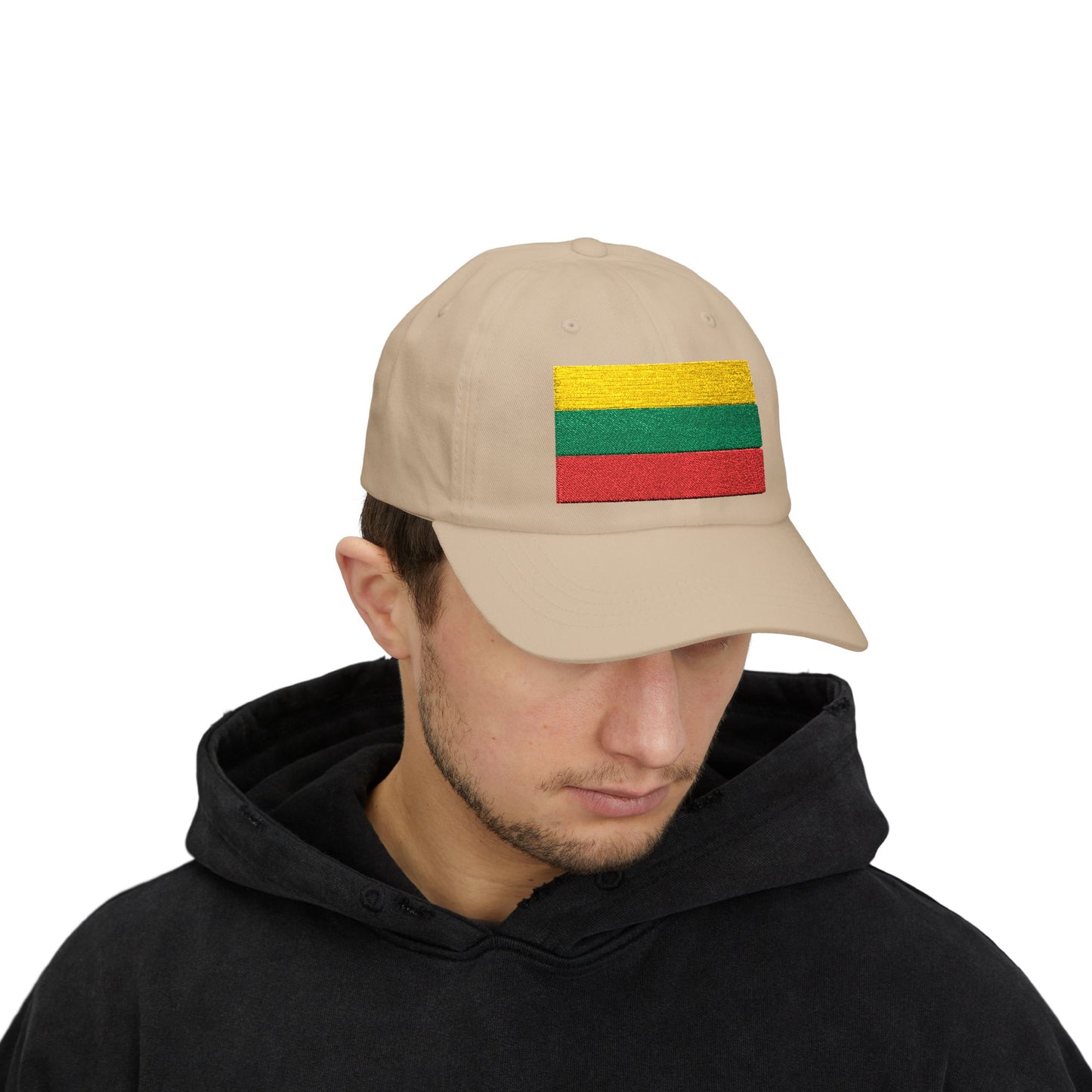 Lithuania Flag Embroidered Classic Dad Cap - Stylish Cotton Hat for Men