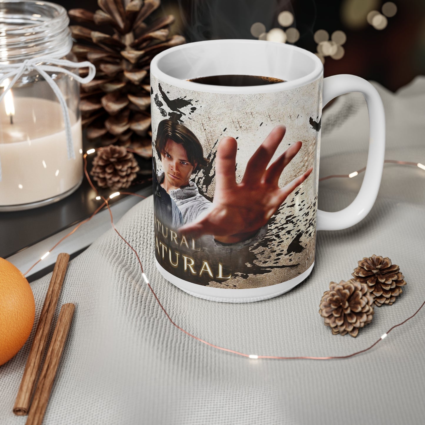 Supernatural Themed Ceramic Coffee Cup - 11oz & 15oz, Perfect Gift for Fans