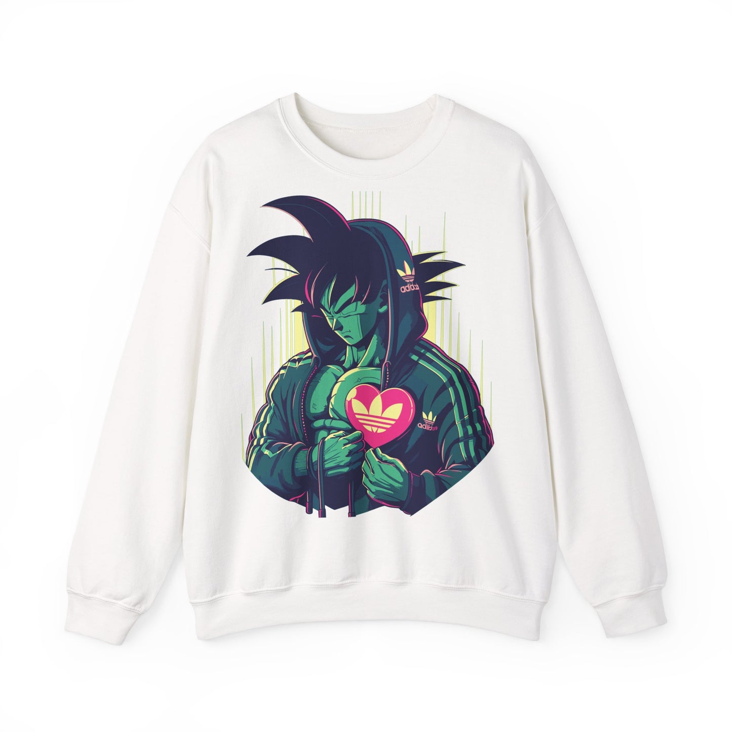 Anime-Inspired Unisex Heavy Blend™ Crewneck Sweatshirt - Heart Design