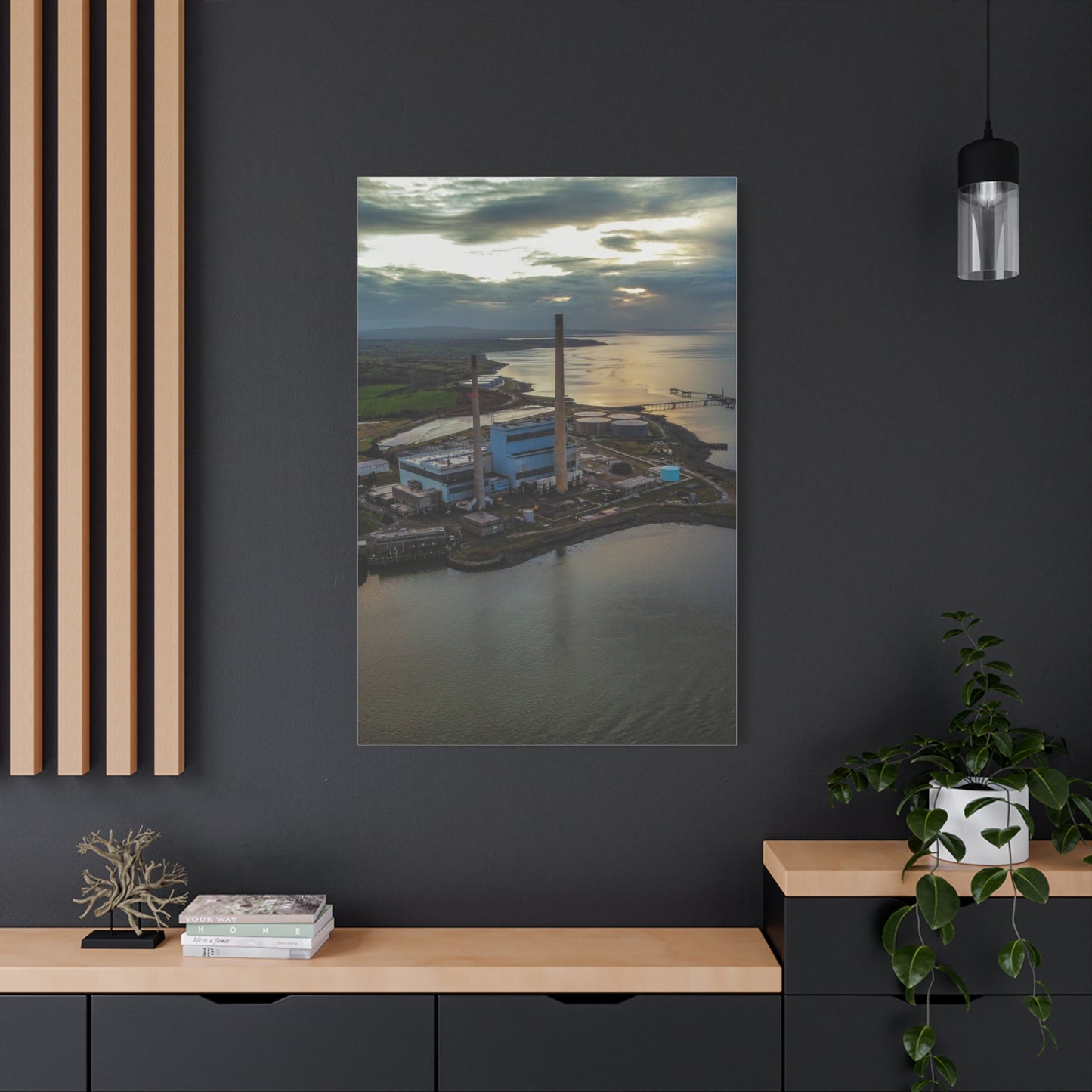 Tarbert Power Station Matte Canvas, Stretched, 1.25"