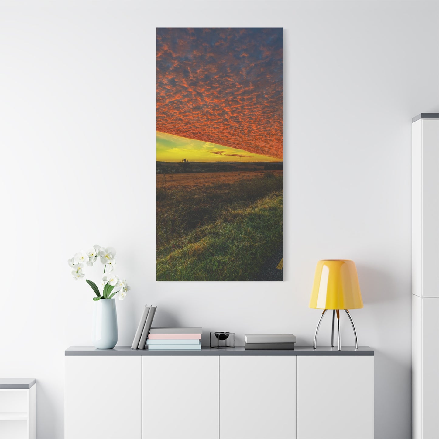 Cloudy Sunset Matte Canvas, Stretched, 1.25"