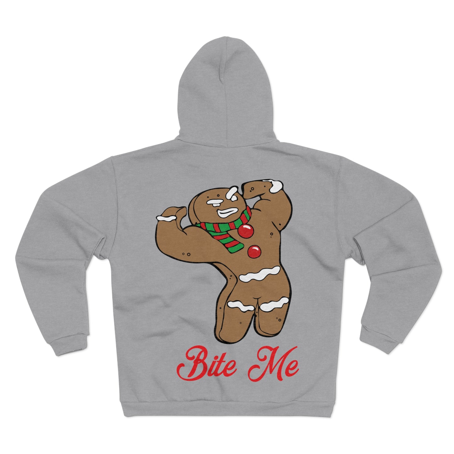 Funny Gingerbread Cookie Hoodie - Bite Me Christmas