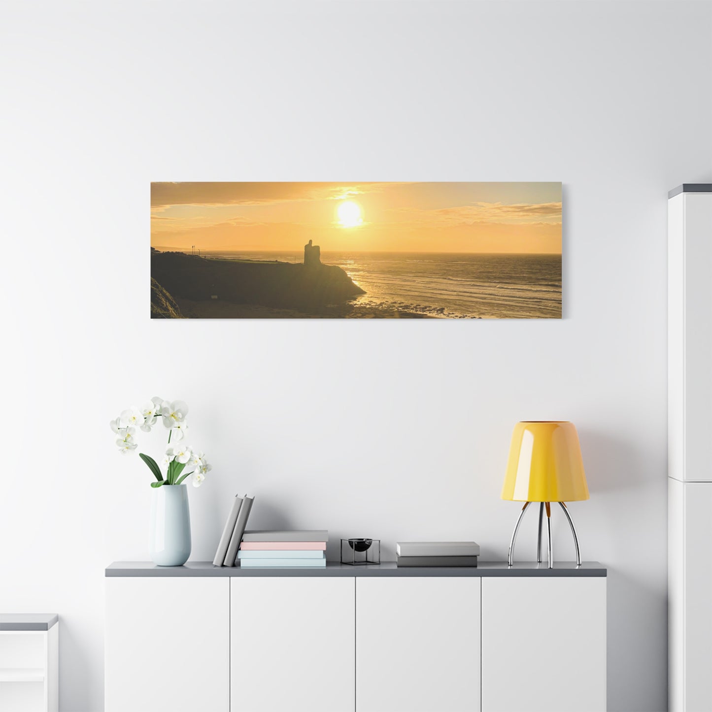 Ballybunion Sunset Castle Matte Canvas, Stretched, 1.25"