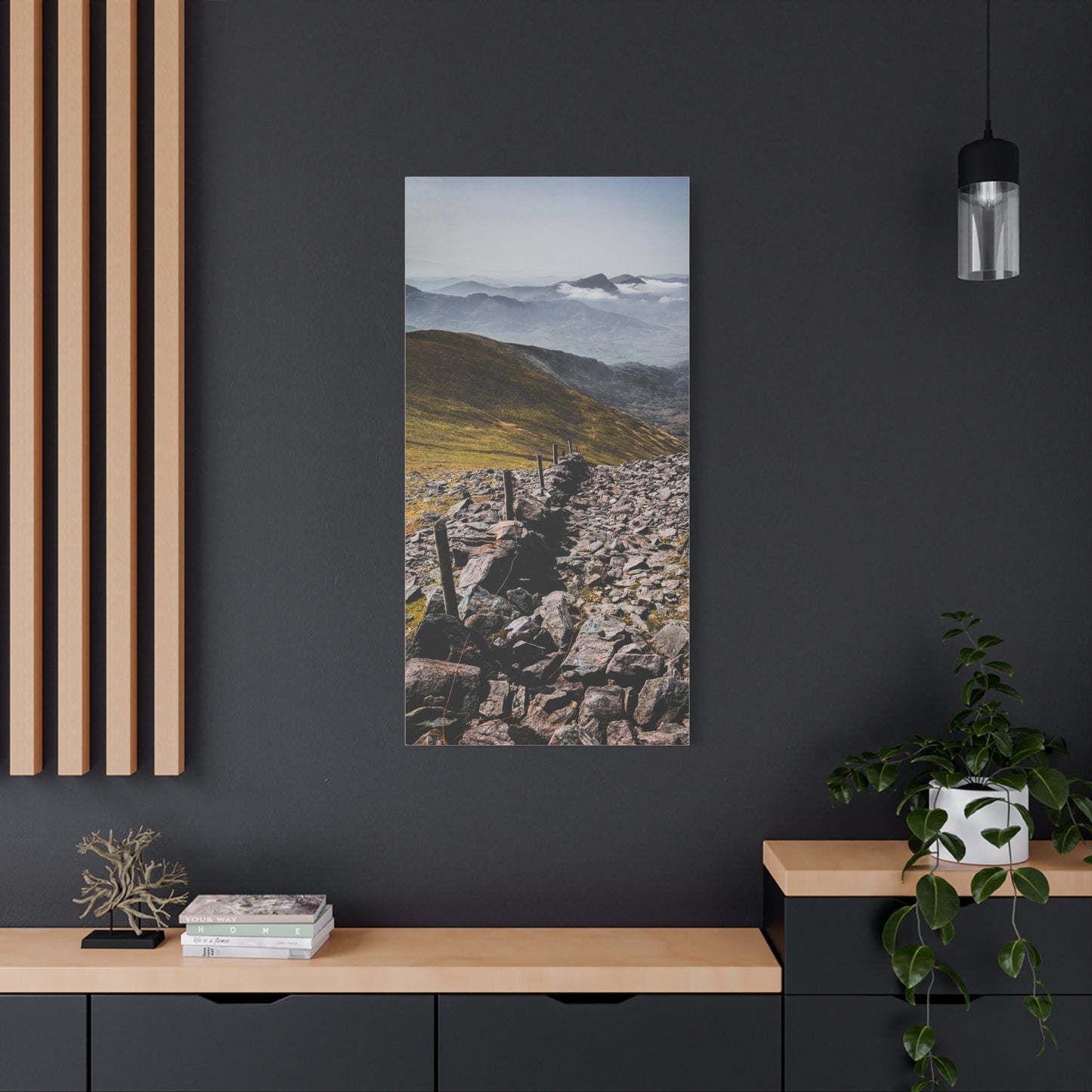 Wall in Mountains Matte Canvas, Stretched, 1.25"