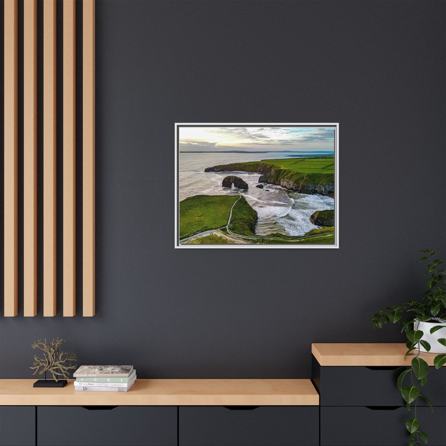 Virgin Rock Matte Canvas, Framed (Multi-color)