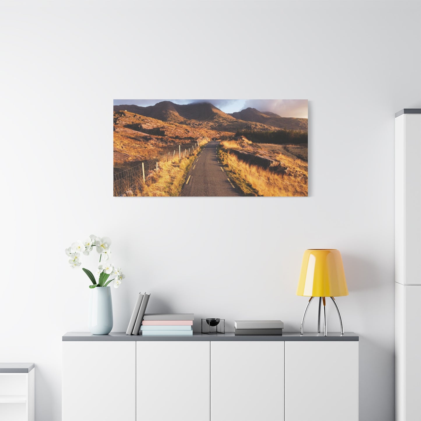Sunset Road Matte Canvas, Stretched, 1.25"