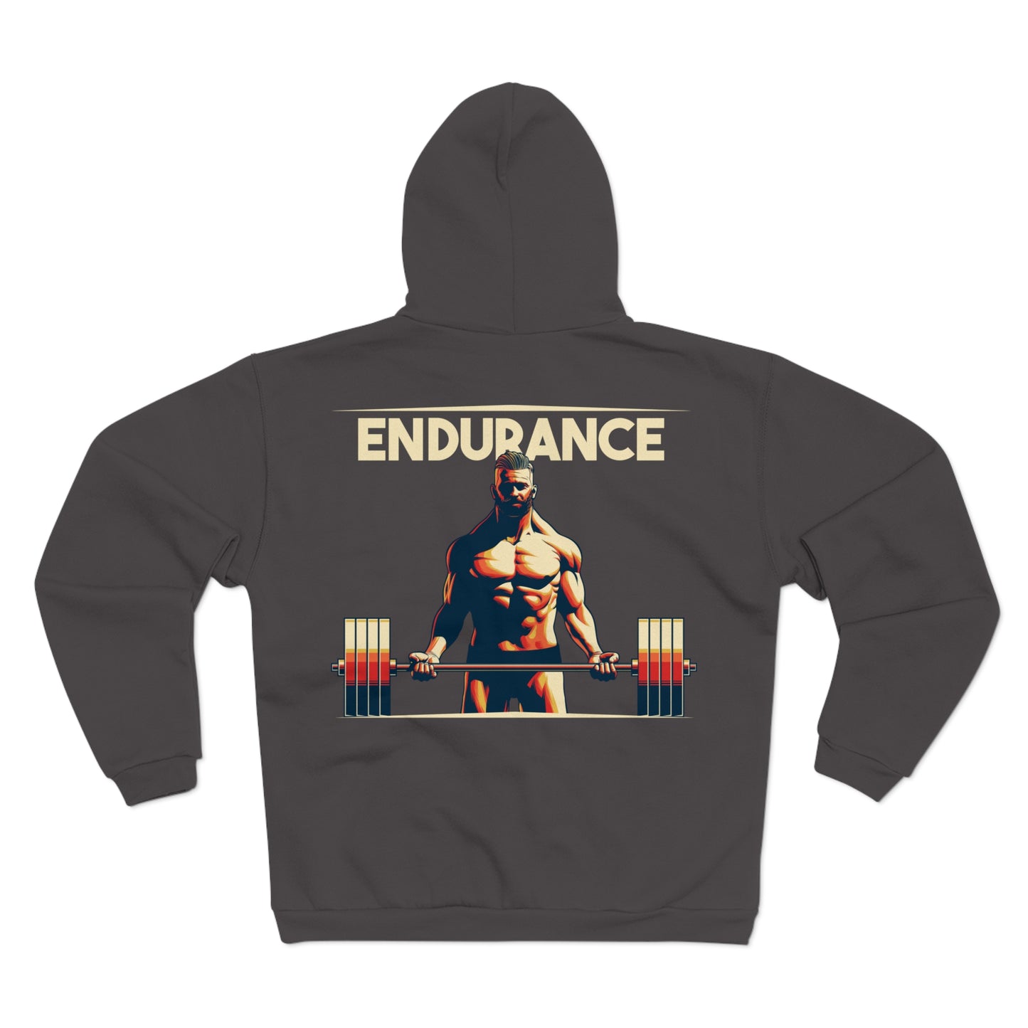 Endurance Motivation Unisex Zip Hooded Sweatshirt - Perfect for Fitness Enthusiasts