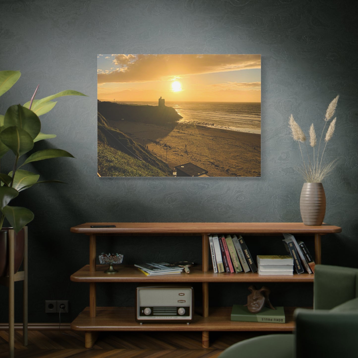 Ballybunion Sunset Castle Matte Canvas, Stretched, 1.25"