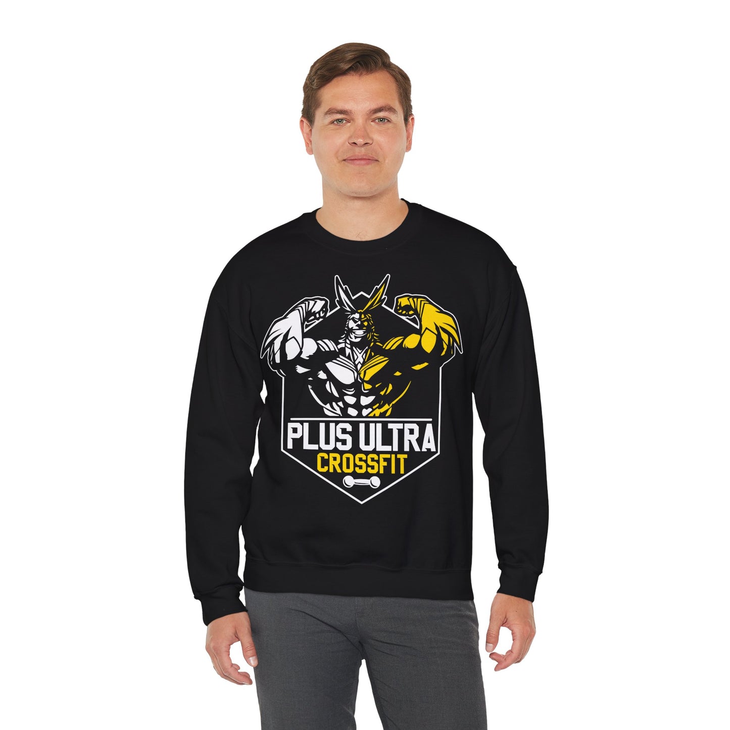 Plus Ultra CrossFit Crewneck Sweatshirt - Unisex Workout Apparel Black
