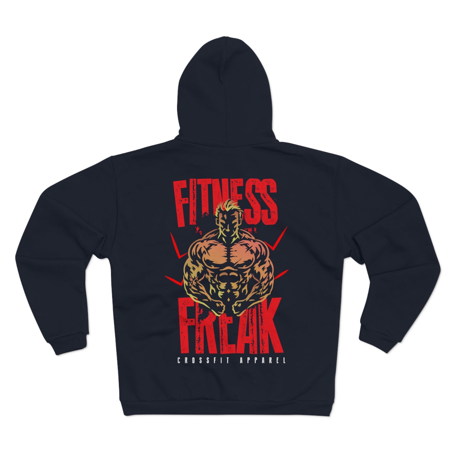 Fitness Freak Unisex Hooded Zip Sweatshirt - Perfect Crossfit Apparel
