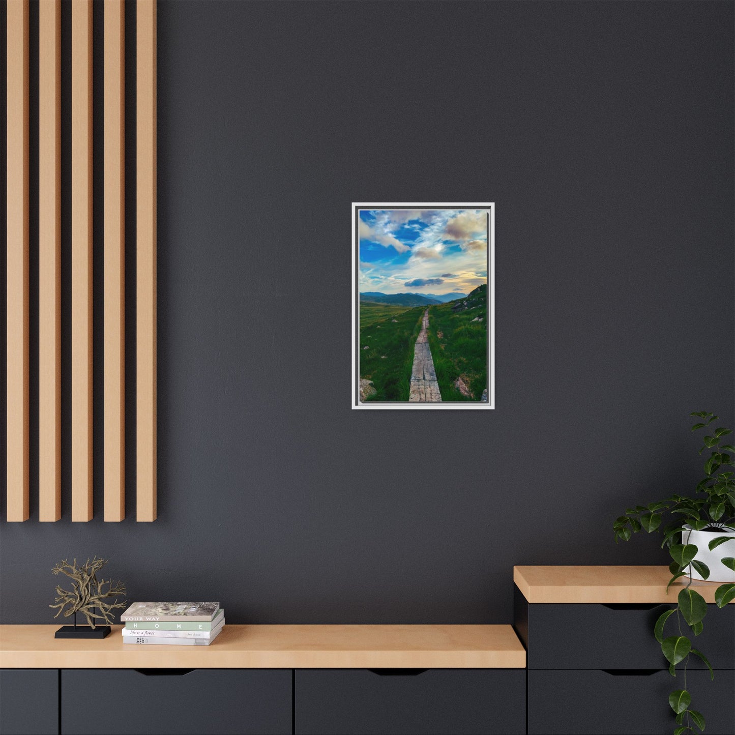 Torc Mountain Trail Matte Canvas, Framed (Multi-color)