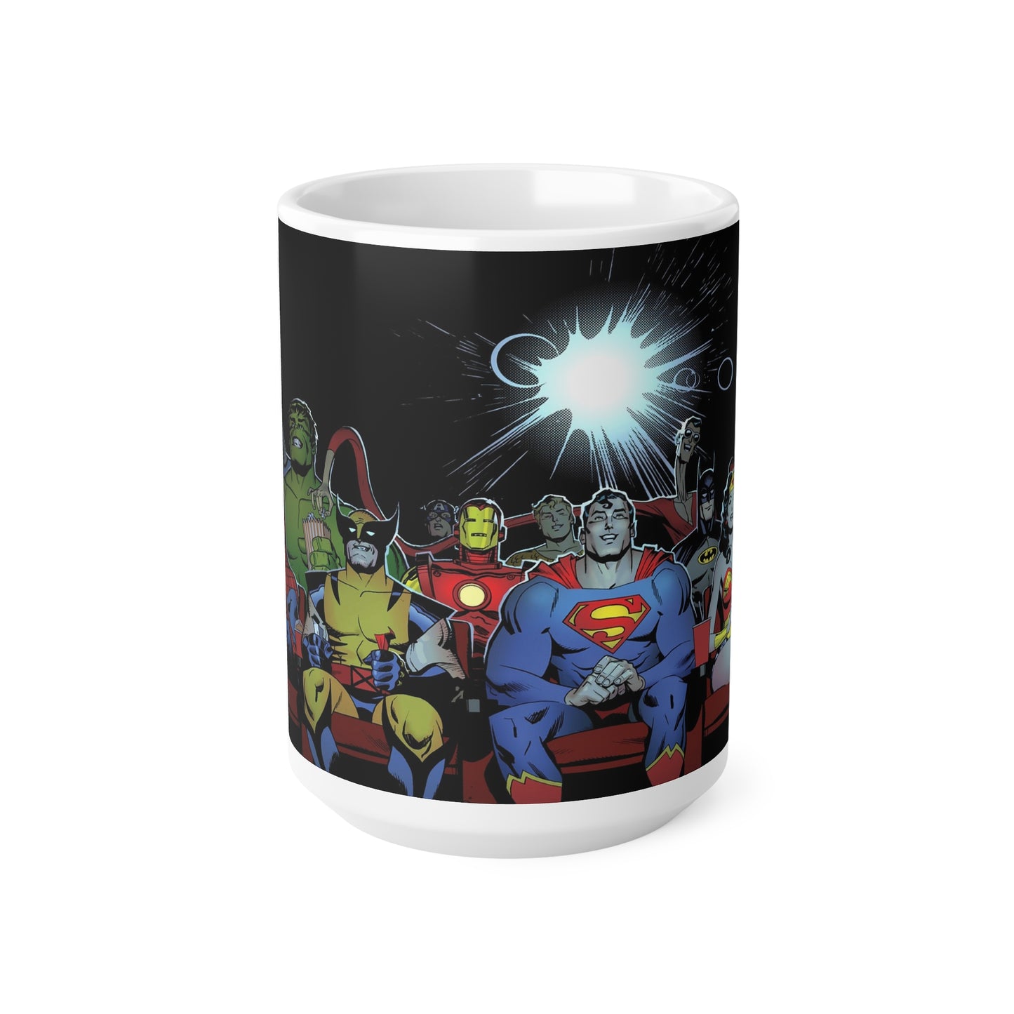 Superhero Ceramic Coffee Mug – 11oz & 15oz – Perfect for Comic Fans