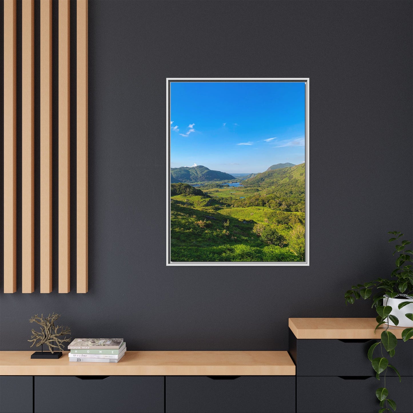 Beautiful Ladies View Matte Canvas, Framed (Multi-color)