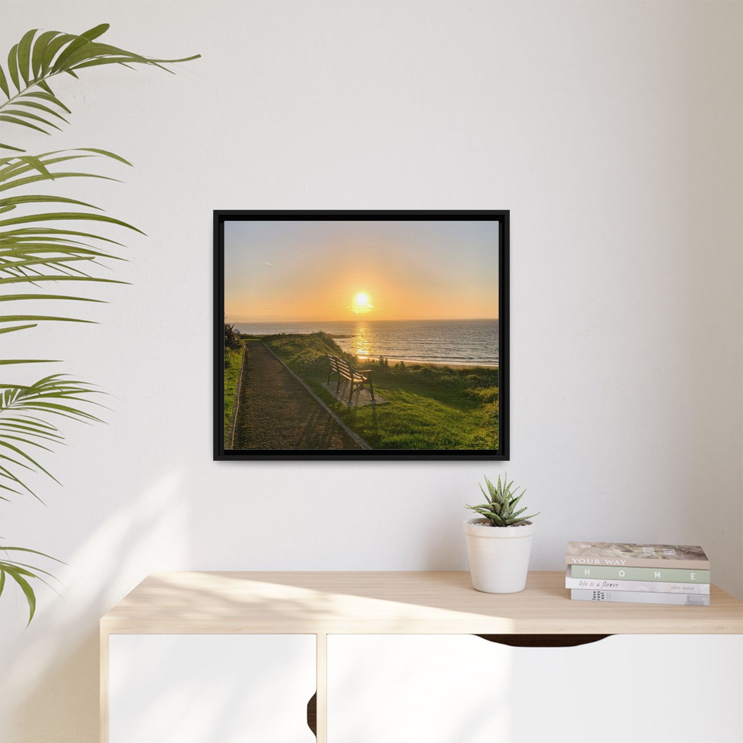 Sunset in Ballybunion 2 Matte Canvas, Framed (Multi-color)
