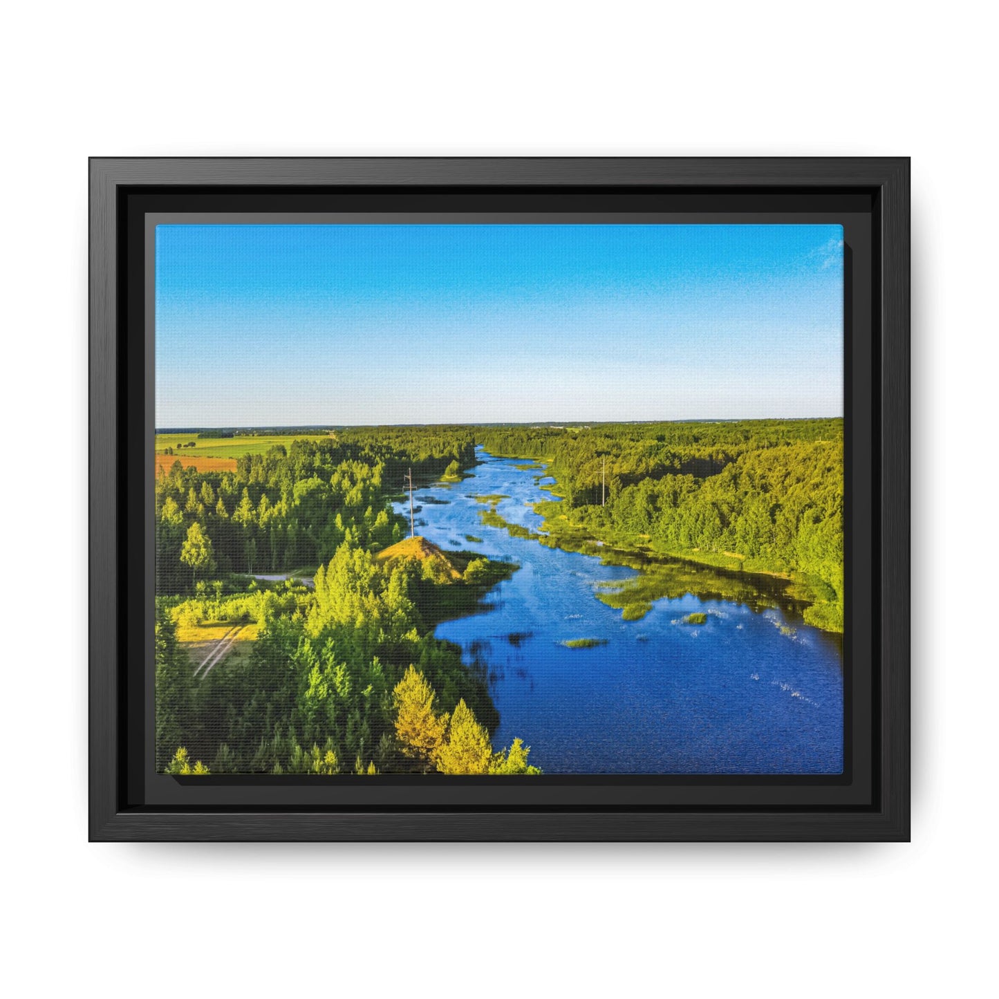 Zagares Lake Matte Canvas, Framed (Multi-color)