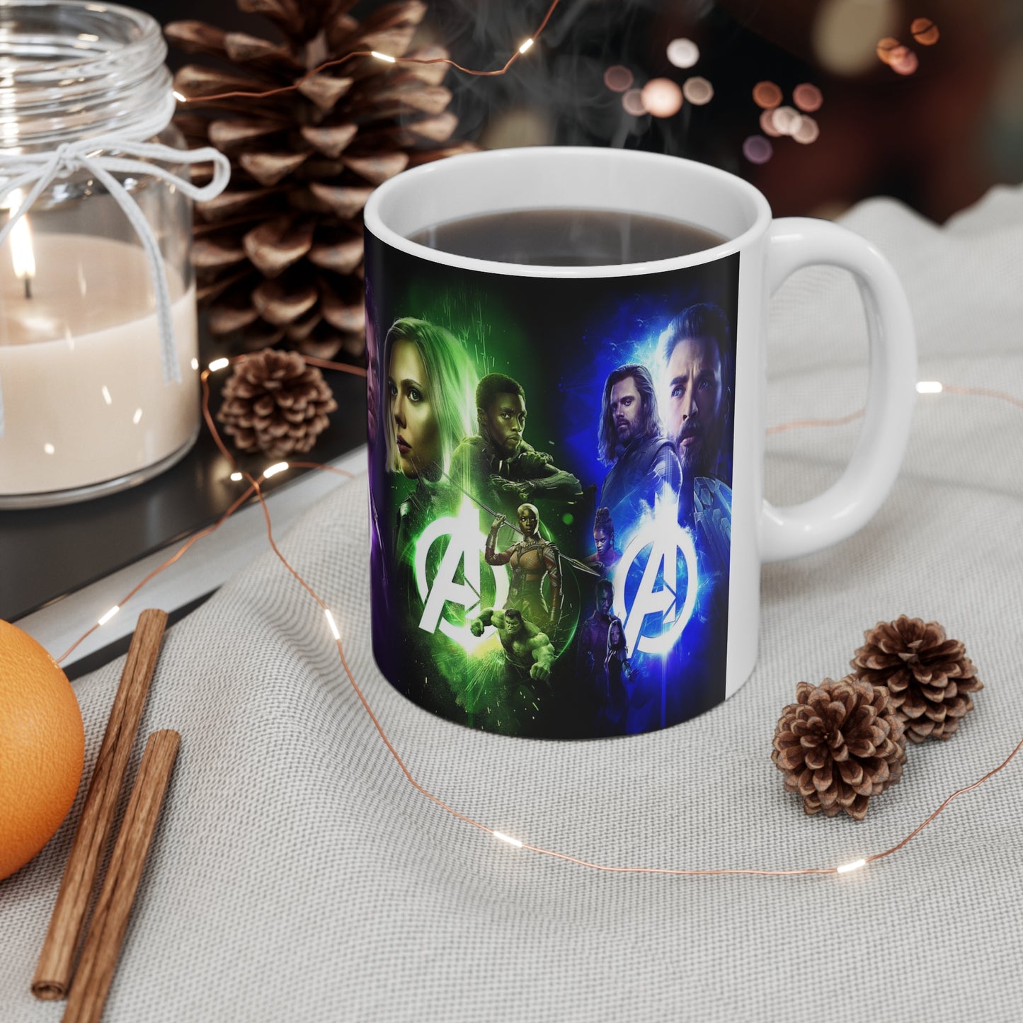 Avengers Ceramic Coffee Cups - 11oz & 15oz - Heroic Superhero Mugs for Fans