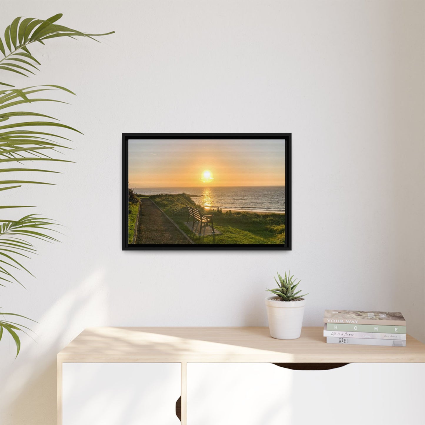Sunset in Ballybunion 2 Matte Canvas, Framed (Multi-color)