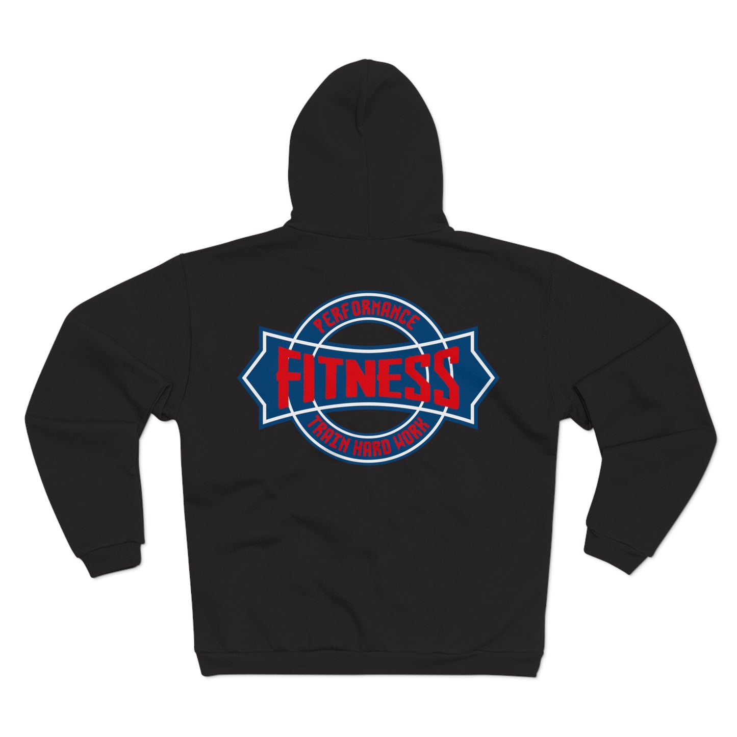 Fitness Performance Unisex Hooded Zip Sweatshirt