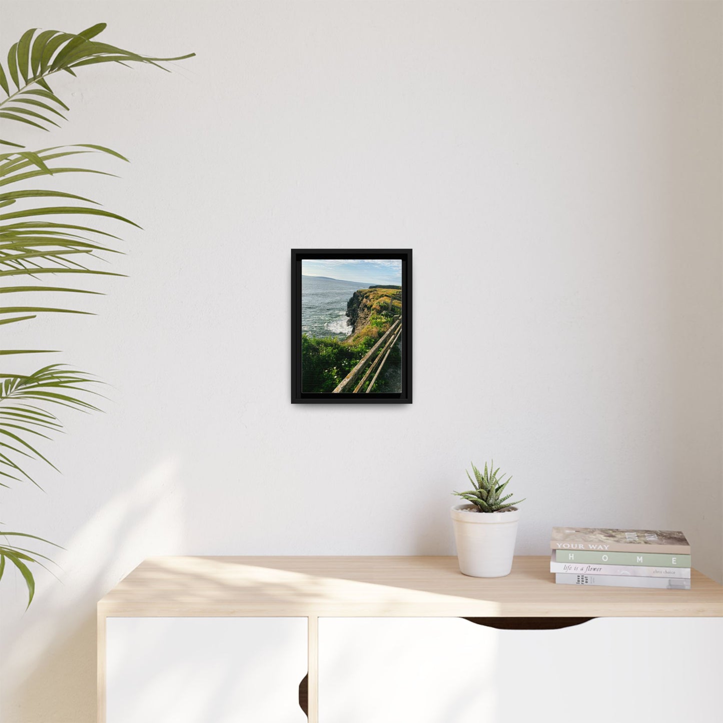 Ballybunion Cliff Walk Matte Canvas, Framed (Multi-color)