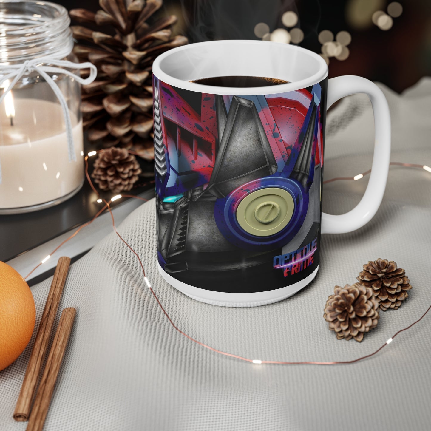 Transformers Ceramic Coffee Mug - 11oz & 15oz, Cool Robot Design