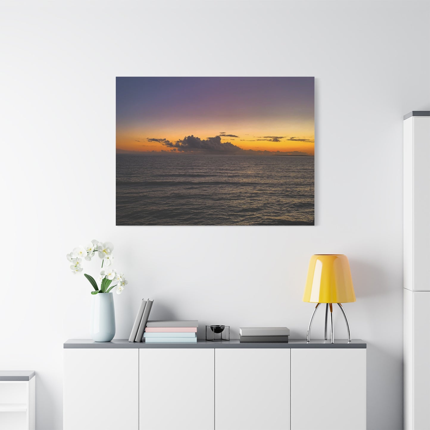 Sunset in Ocean 2 Matte Canvas, Stretched, 1.25"