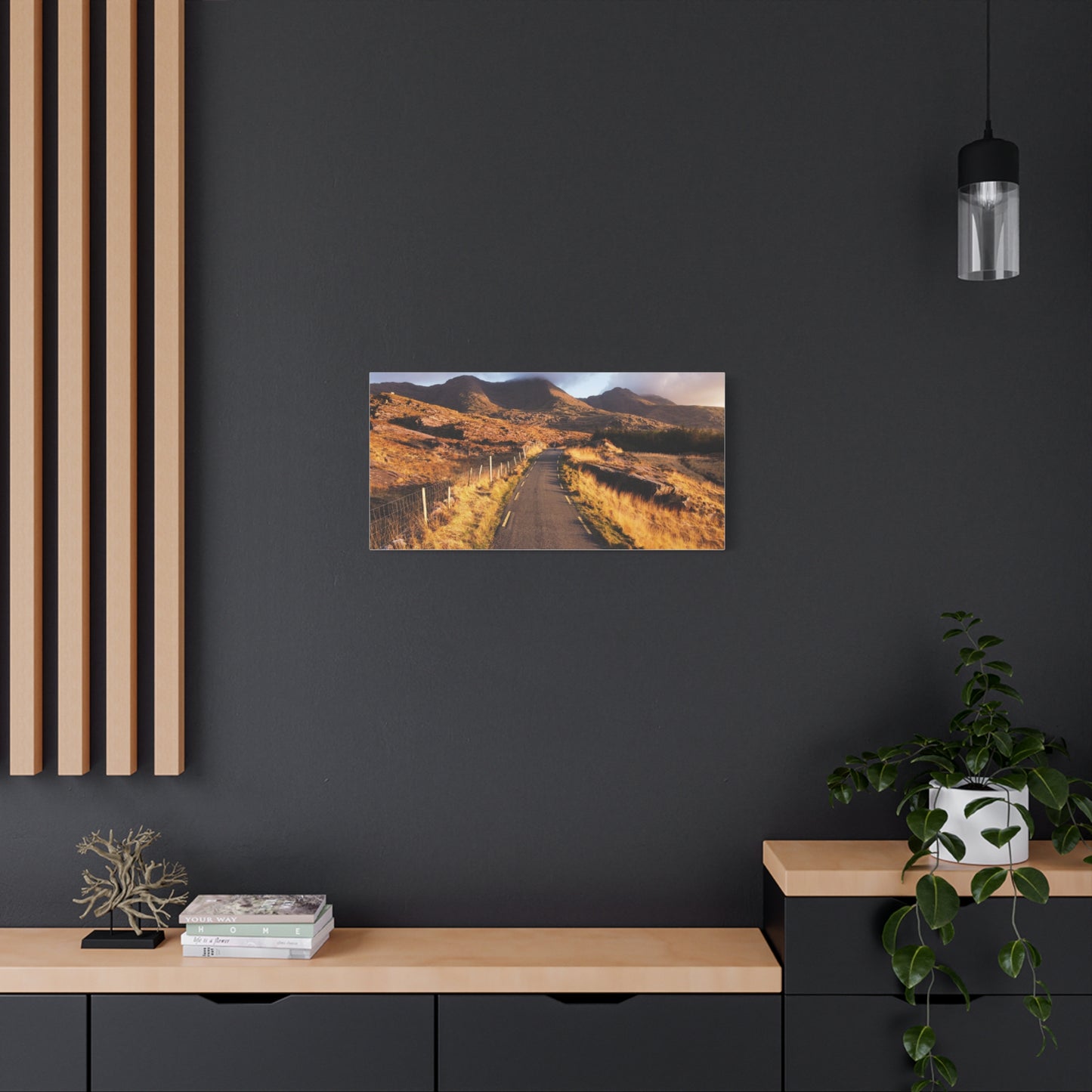 Sunset Road Matte Canvas, Stretched, 1.25"
