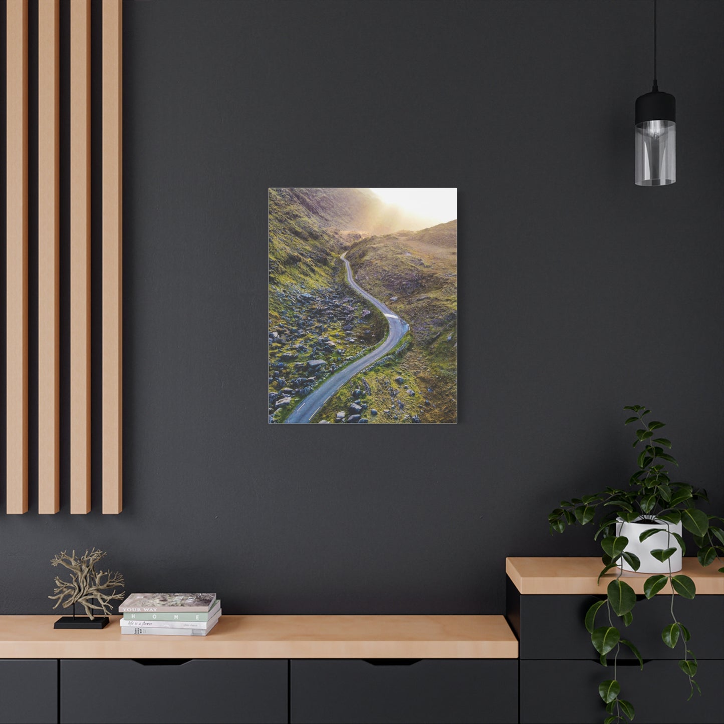 Valley Road Matte Canvas, Stretched, 1.25"