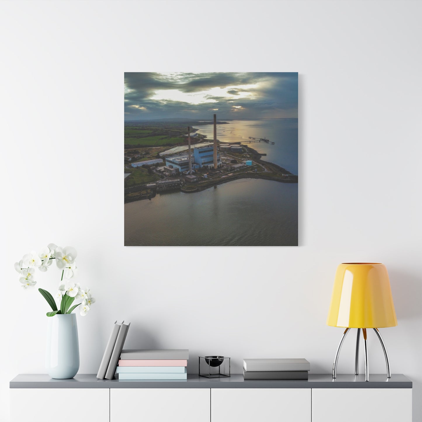 Tarbert Power Station Matte Canvas, Stretched, 1.25"