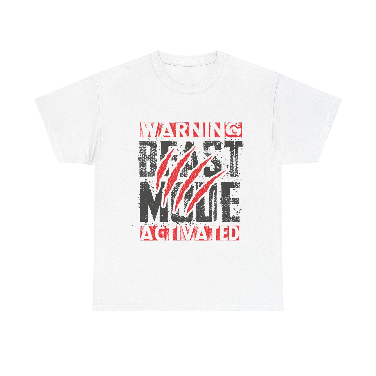 Warning Beast Mode Activated Unisex Heavy Cotton Tee