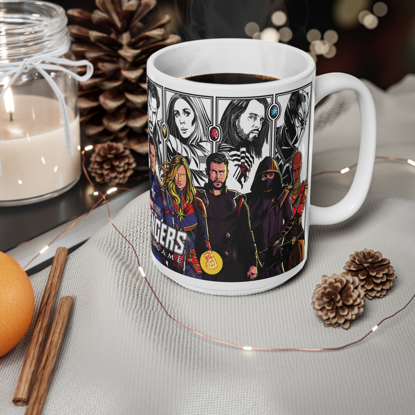 Avengers Endgame Ceramic Coffee Mugs | Superhero Collectible 11oz & 15oz