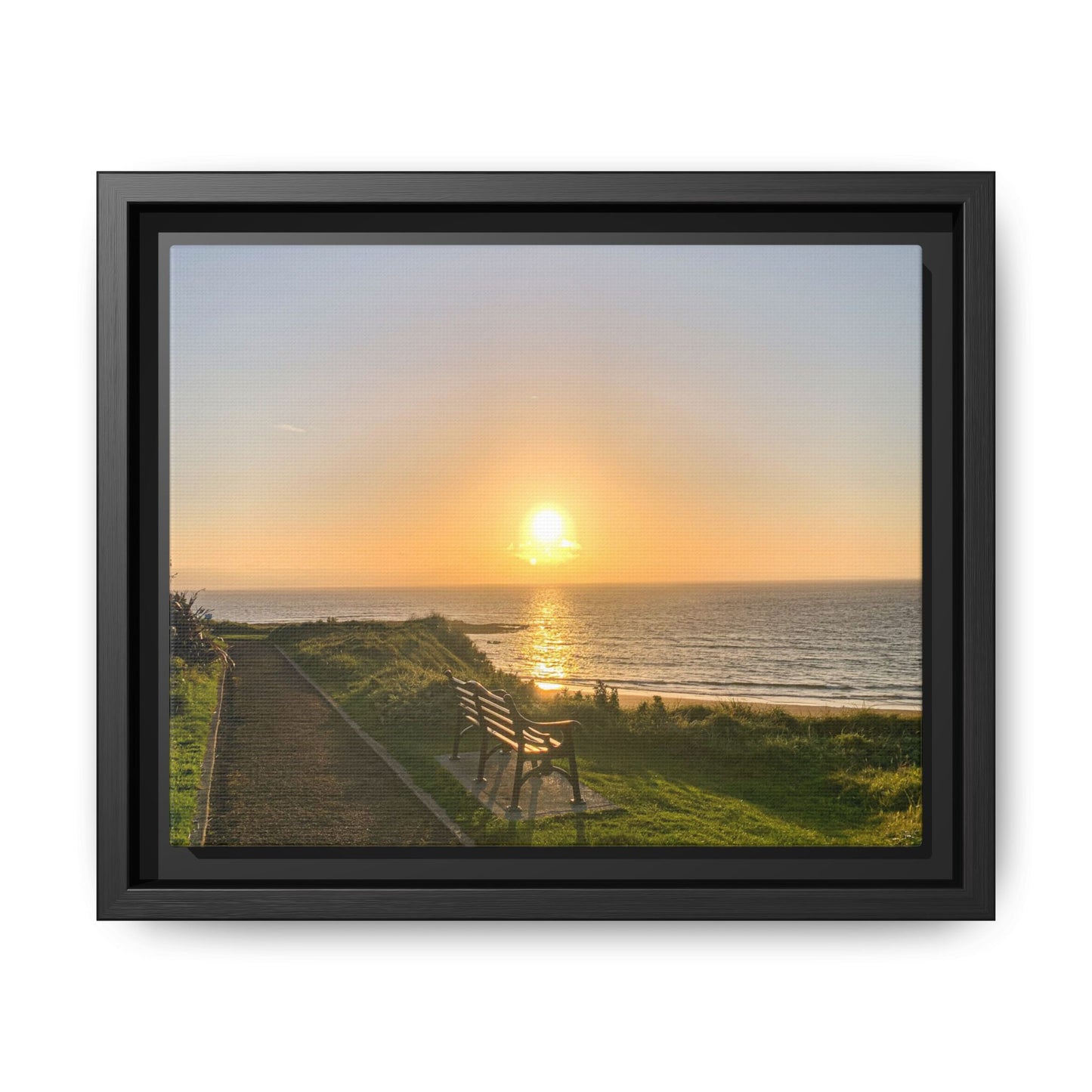 Sunset in Ballybunion 2 Matte Canvas, Framed (Multi-color)