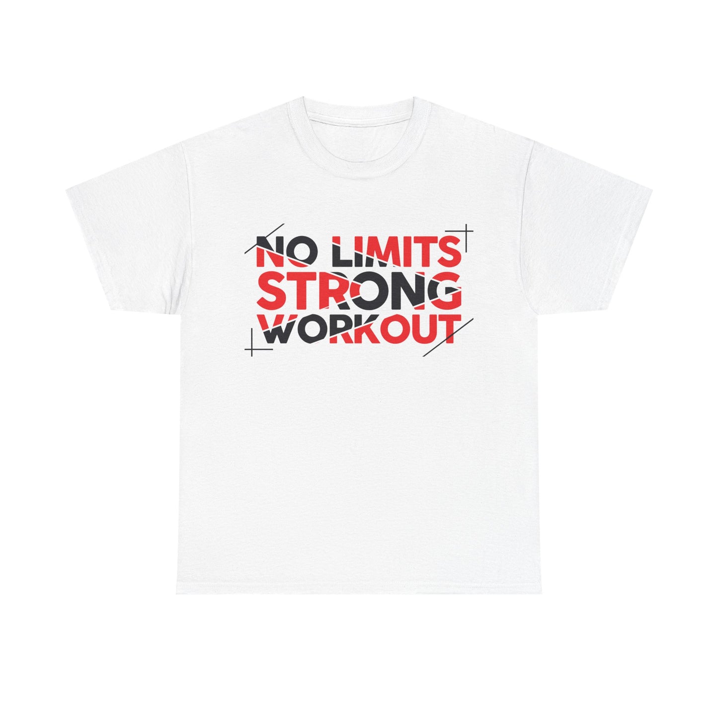 No Limits Strong Workout Unisex Heavy Cotton Tee