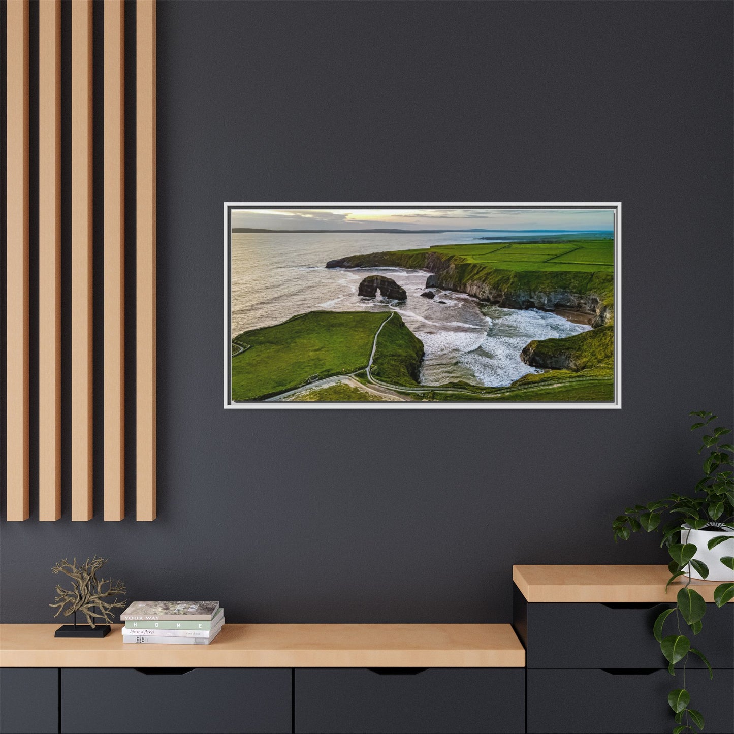 Virgin Rock Matte Canvas, Framed (Multi-color)