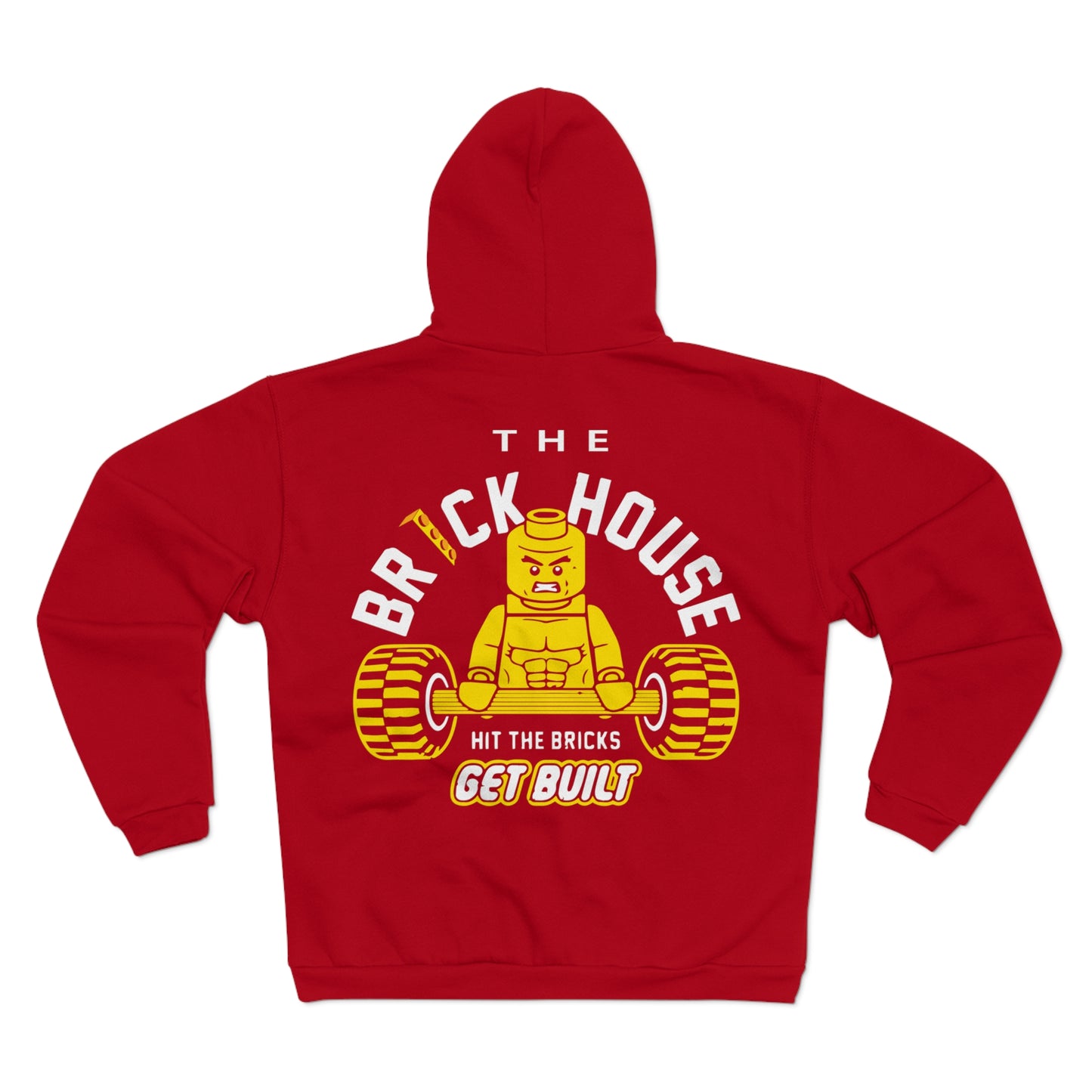The Brick House Unisex Hooded Zip Sweatshirt – Get Built LEGO Style Hoodie