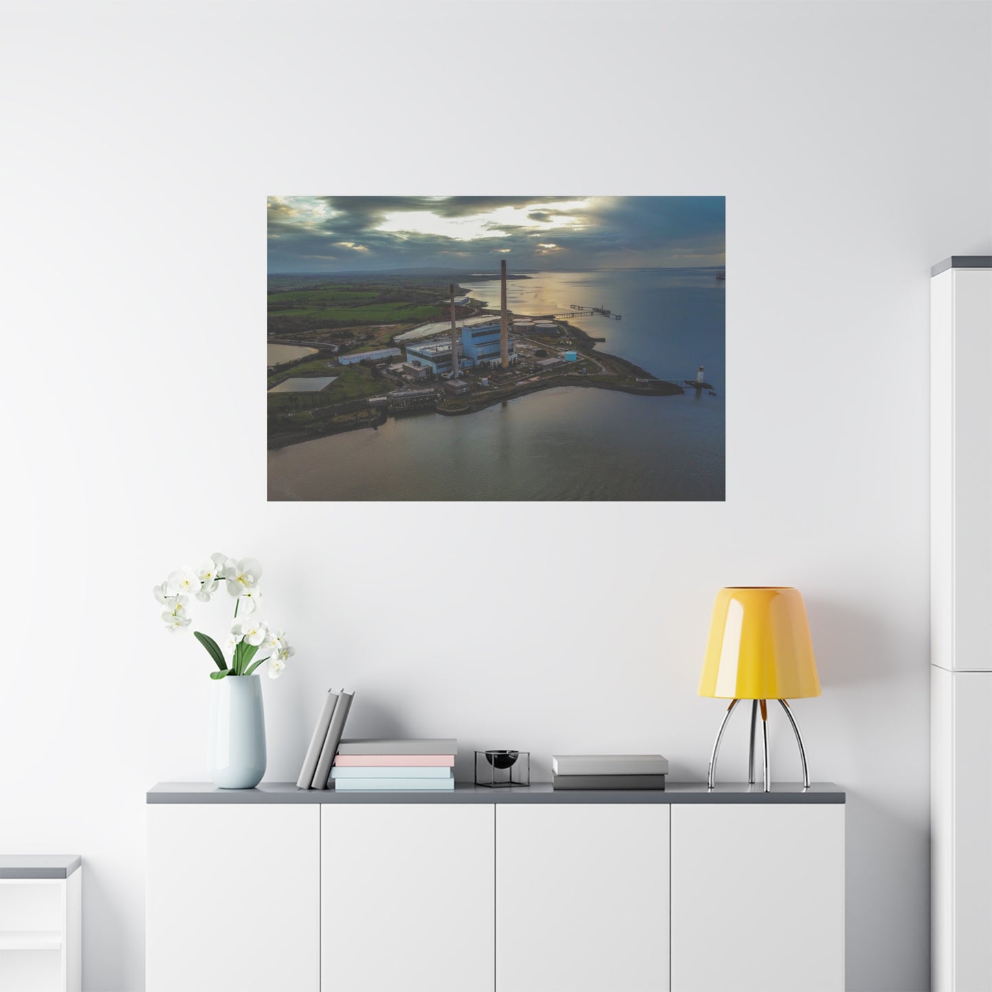 Tarbert Power Station Matte Canvas, Stretched, 1.25"
