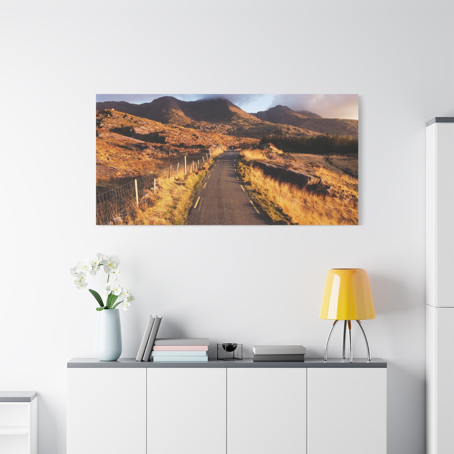 Sunset Road Matte Canvas, Stretched, 1.25"