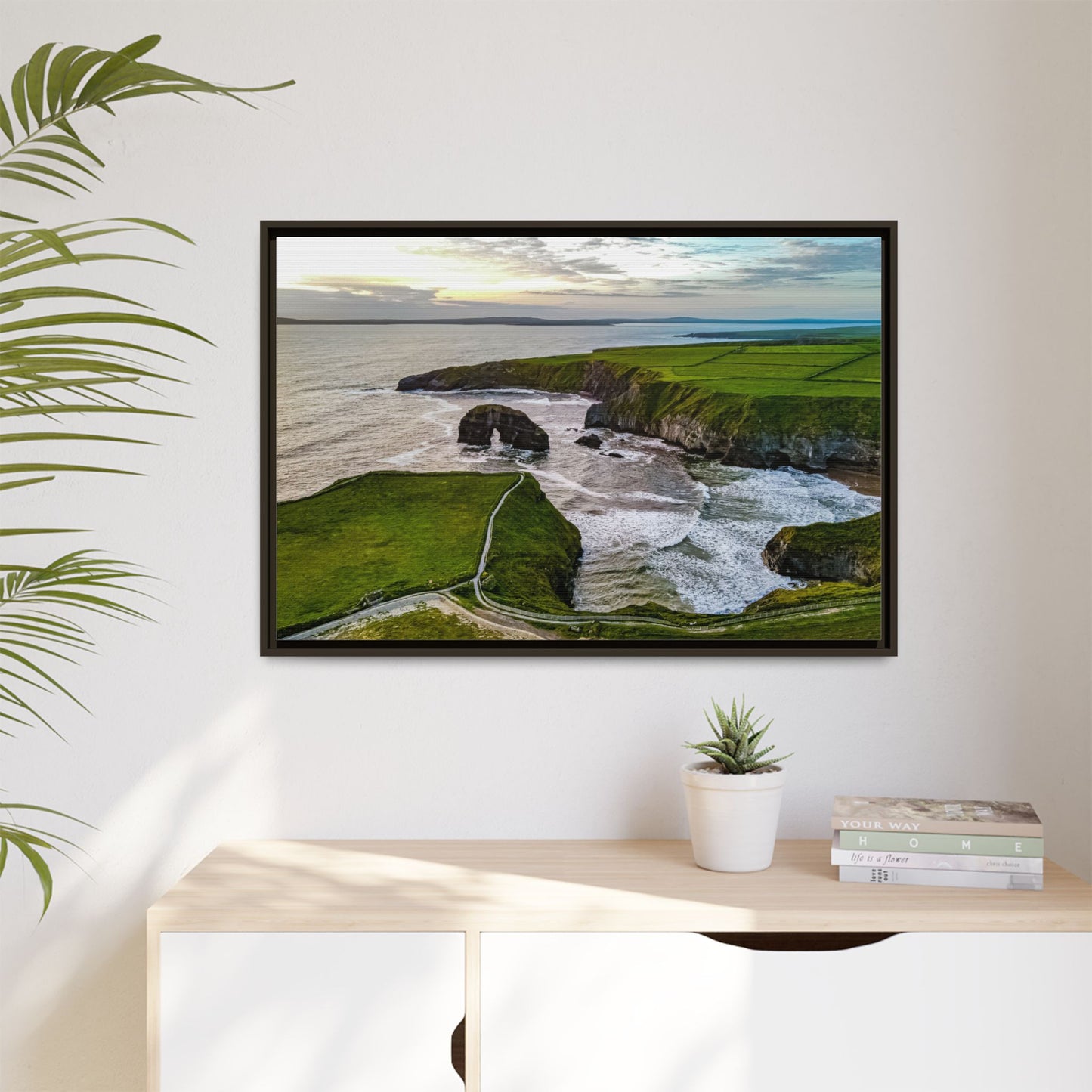 Virgin Rock Matte Canvas, Framed (Multi-color)
