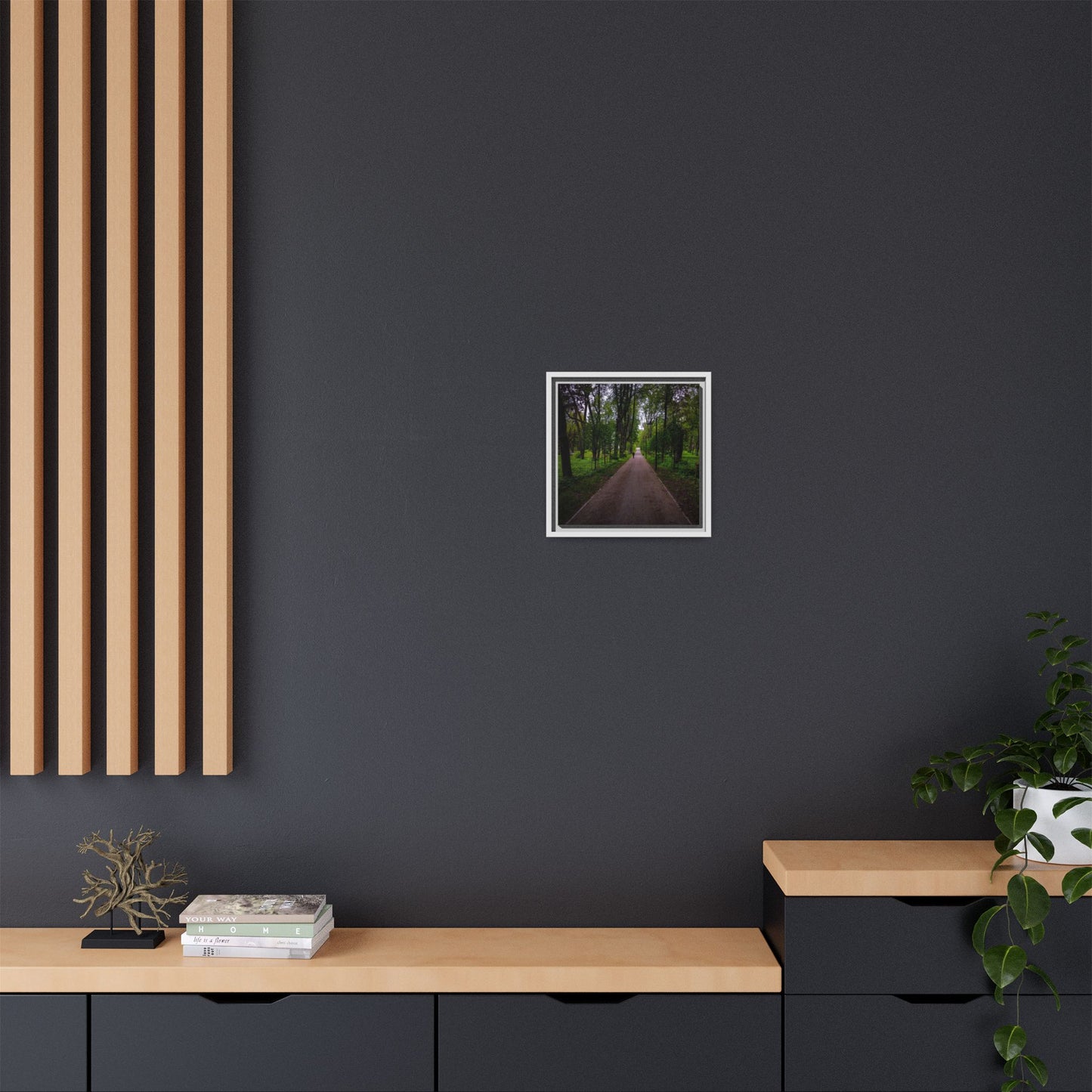 Zagares Park Matte Canvas, Framed (Multi-color)